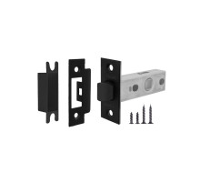 Защелка врезная PLASTP12-45-25 (P12-45) BL черный