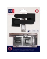 Комплект ручек с защелкой c запиранием LM/A SET72K.QS52.PORTO/HD BL-24 черный