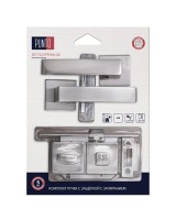 Комплект ручек с защелкой c запиранием LM/A SET72K.QS52.OPTIMA/HD SN-3 матовый никель