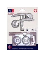 Комплект ручек с защелкой c запиранием LM/A SET72R.TL54.VIOLA/HD SN/CP-3 матовый никель/хром