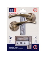 Комплект ручек с защелкой без запирания LM/A SET45R.TLK52.CRONA/HD ABG-6 бронза