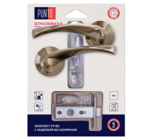 Комплект ручек с защелкой без запирания LM/A SET45R.TLK52.CRONA/HD ABG-6 бронза