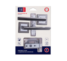 Комплект ручек с защелкой без запирания LM/A SET45K.QL52.BLADE/HD GR/CP-23 графит/хром