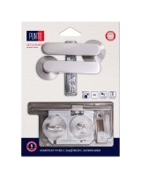 Комплект ручек с защелкой c запиранием LM/A SET72R.RS52.PORTO/HD SN-3 матовый никель