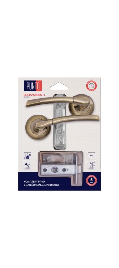 Комплект ручек с защелкой без запирания LM/A SET45R.TL54.ARDEA/HD ABG-6 бронза