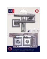 Комплект ручек с защелкой c запиранием LM/A SET72K.QL52.TECH/HD GR/CP-23 графит/хром