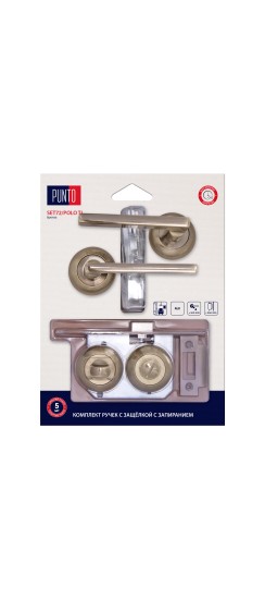 Комплект ручек с защелкой c запиранием LM/A SET72R.TL54.POLO/HD ABG-6 бронза