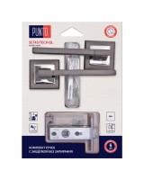 Комплект ручек с защелкой без запирания LM/A SET45K.QL52.TECH/HD GR/CP-23 графит/хром