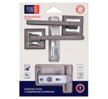 Комплект ручек с защелкой без запирания LM/A SET45K.QL52.TECH/HD GR/CP-23 графит/хром