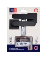 Комплект ручек с защелкой без запирания LM/A SET45K.QS52.PORTO/HD BL-24 черный