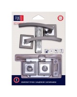 Комплект ручек с защелкой c запиранием LM/A SET72K.QL52.NAVY/HD GR/CP-23 графит/хром