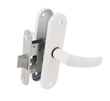 Защелка врезная ЗЩ1-45А (белый глянец)