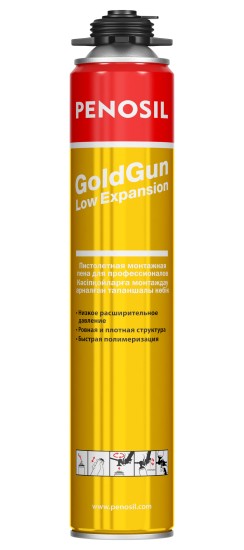 Пена монтажная PENOSIL GoldGun Low Expansion профессиональная с низким расширением, 750 мл
