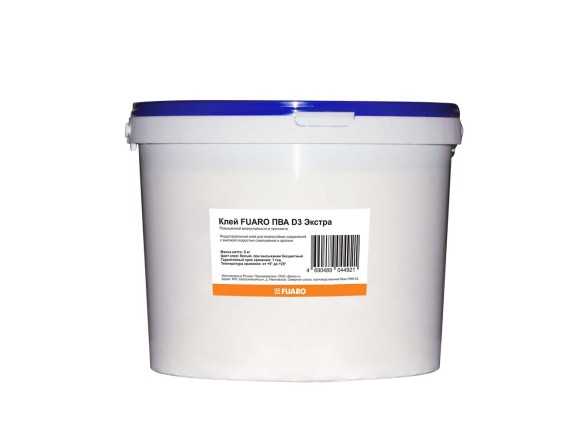 Клей Fuaro ПВА Экстра повышенной влагостойкости и прочности (5 кг)