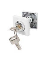 Ручка поворотная с фиксацией ключом BK6.FIX.JK WH-19 белый