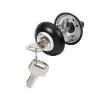 Ручка поворотная с фиксацией ключом BK6.FIX.JR BL-24 черный