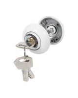 Ручка поворотная с фиксацией ключом BK6.FIX.JR WH-19 белый