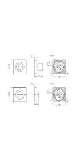 Ручка поворотная BK6.K.ZQ51 (BK6 ZQ ) BL-24 черный