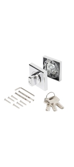 Ручка поворотная с фиксацией ключом BK6.FIX.JK CP-8 хром