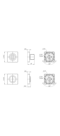 Ручка поворотная BK6.K.JK51 (BK6 JK) BL-24 черный