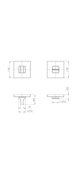 Ручка поворотная BK6.K.JS51 (BK6 JS) SN-3 матовый никель