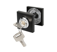 Ручка поворотная с фиксацией ключом BK6.FIX.JK BL-24 черный