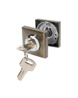 Ручка поворотная с фиксацией ключом BK6.FIX.JK AB-7 бронза