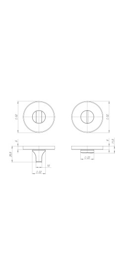 Ручка поворотная BK6.R.ARC.R52 (BK6 ARC) SN-3 мат.никель