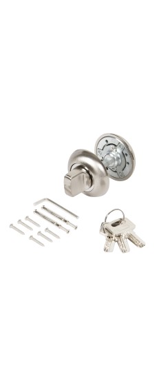 Ручка поворотная с фиксацией ключом BK6.FIX.JR SN-3 мат.никель