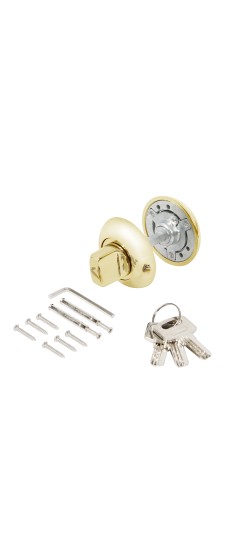 Ручка поворотная с фиксацией ключом BK6.FIX.JR GP-5 золото