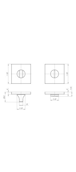 Ручка поворотная BK6.K.ARC.Q52 (BK6 ARC) SN-3 мат.никель