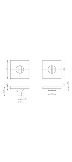 Ручка поворотная BK6.K.ARC.Q52 (BK6 ARC) CP-8 хром