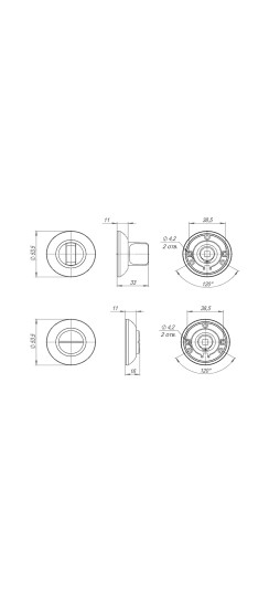 Ручка поворотная BK6.R.ZR54 (BK6 ZR) BL-24 черный