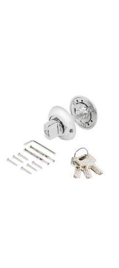 Ручка поворотная с фиксацией ключом BK6.FIX.JR CP-8 хром