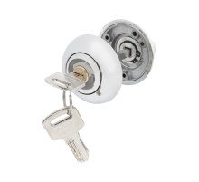 Ручка поворотная с фиксацией ключом BK6.FIX.JR CP-8 хром