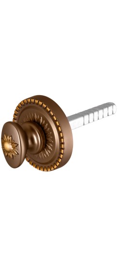 Ручка поворотная BKW8.R.CL55 (BKW8/CL) BB-17 коричневая бронза