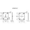 Декоративная накладка ESC081-SS (нержавейка) на сув. замок (1 пара) "2"