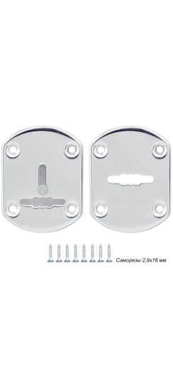 Декоративная накладка ESC021-SS (нержавейка) на сув. замок (1 пара)