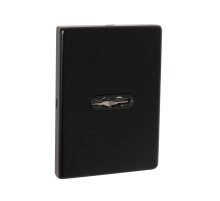 Накладка на сувальдный замок ESC.S-auto.RL/K.486 BL (ESC 486-S-auto RL) черный (1шт.)