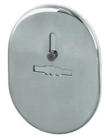 Накладка на сувальдный замок ESC.S-lift.SF/OV.476 (ESC 476) с шторкой СР хром