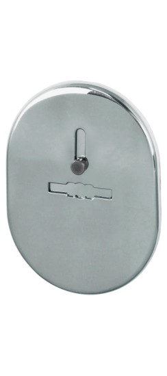 Накладка на сувальдный замок ESC.S-lift.SF/OV.476 (ESC 476) с шторкой СР хром