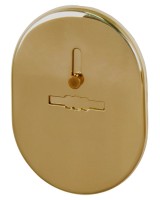 Накладка на сувальдный замок ESC.S-lift.SF/OV.476 (ESC 476) с шторкой GP латунь