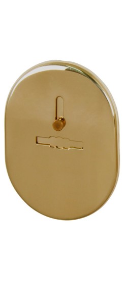 Накладка на сувальдный замок ESC.S-lift.SF/OV.476 (ESC 476) с шторкой GP латунь
