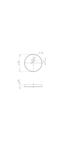 Накладка на шток цилиндра ESC.O.RLR/R.486 SSG-39 сатинированное золото (1шт.)