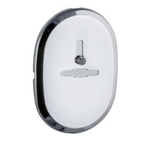 Декоративная накладка ESC 476 (90х65) СP ХРОМ на сувальдный замок с шторкой