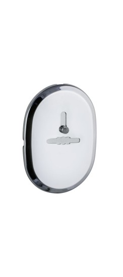 Декоративная накладка ESC 476 (90х65) СP ХРОМ на сувальдный замок с шторкой