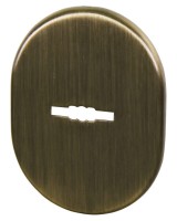 Накладка на сувальдный замок ESC.S.SF/OV.475 (ESC 475) AB зелёная бронза