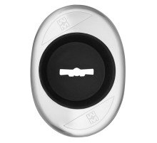 Накладка на сувальдный замок, вогнутая 95.344 (аналог 95.244)/проф10 (ХРОМ), 1 шт