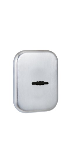 Накладка на сувальдный замок ESC.S.XL/K.486SSC (SC 486-S SQ XL) со шторкой сатинированный хром (1шт)