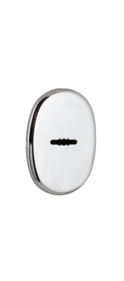 Накладка на сувальдный замок ESC.S-auto.ECO/OV.477 (ESC 477 eco) с авт. шторками CP хром